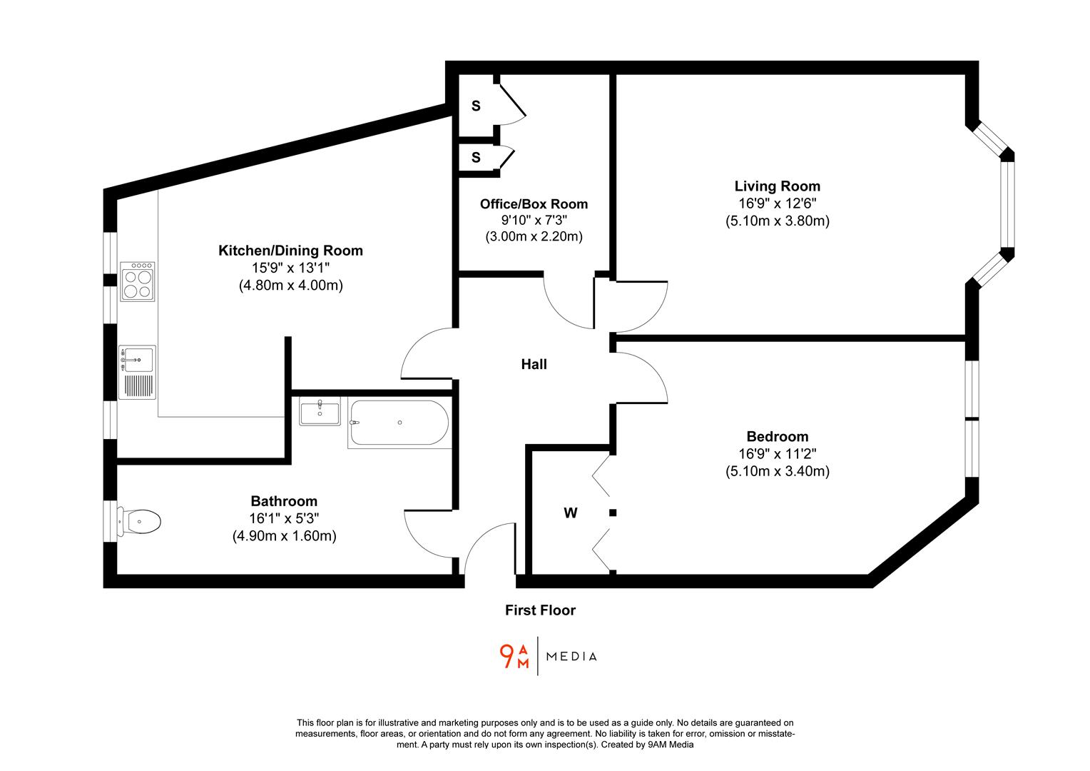 Property details for Flat 2, 5 Hope Street, Inverkeithing, KY11 1LW